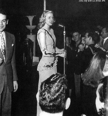 Doris at the bandstand in the early '40s